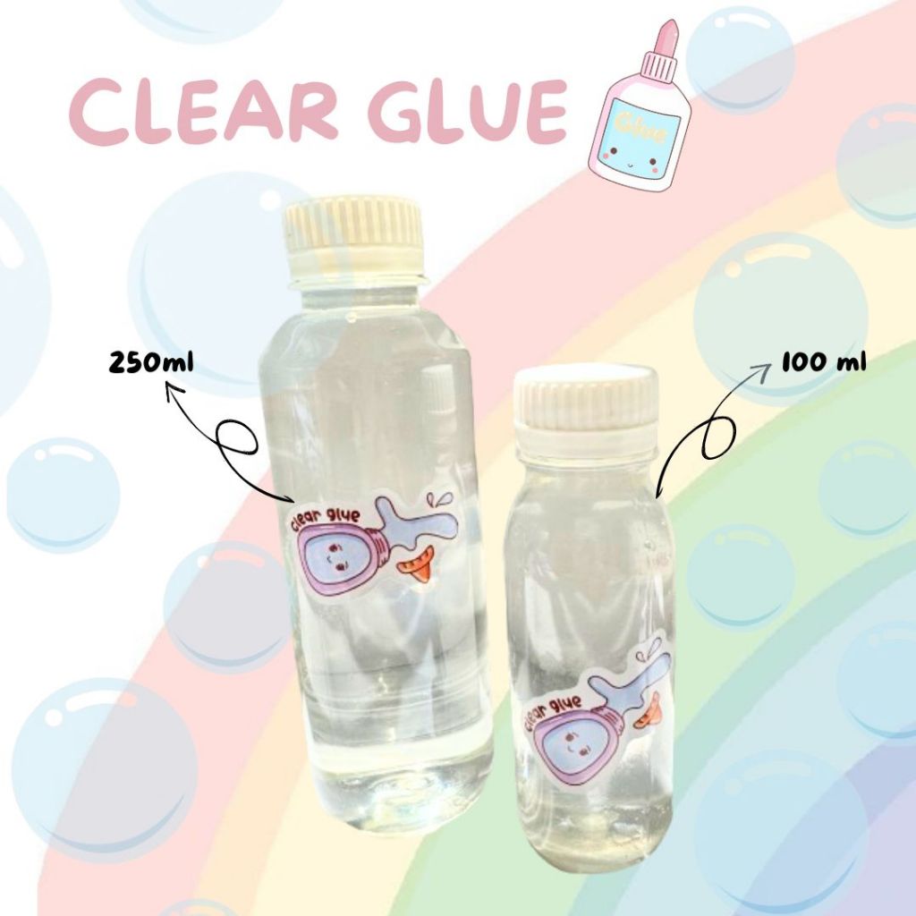 

LEM BENING / CLEAR GLUE 100ML /250 ML LEM SLIME BAHAN SLIME ACTIVATOR