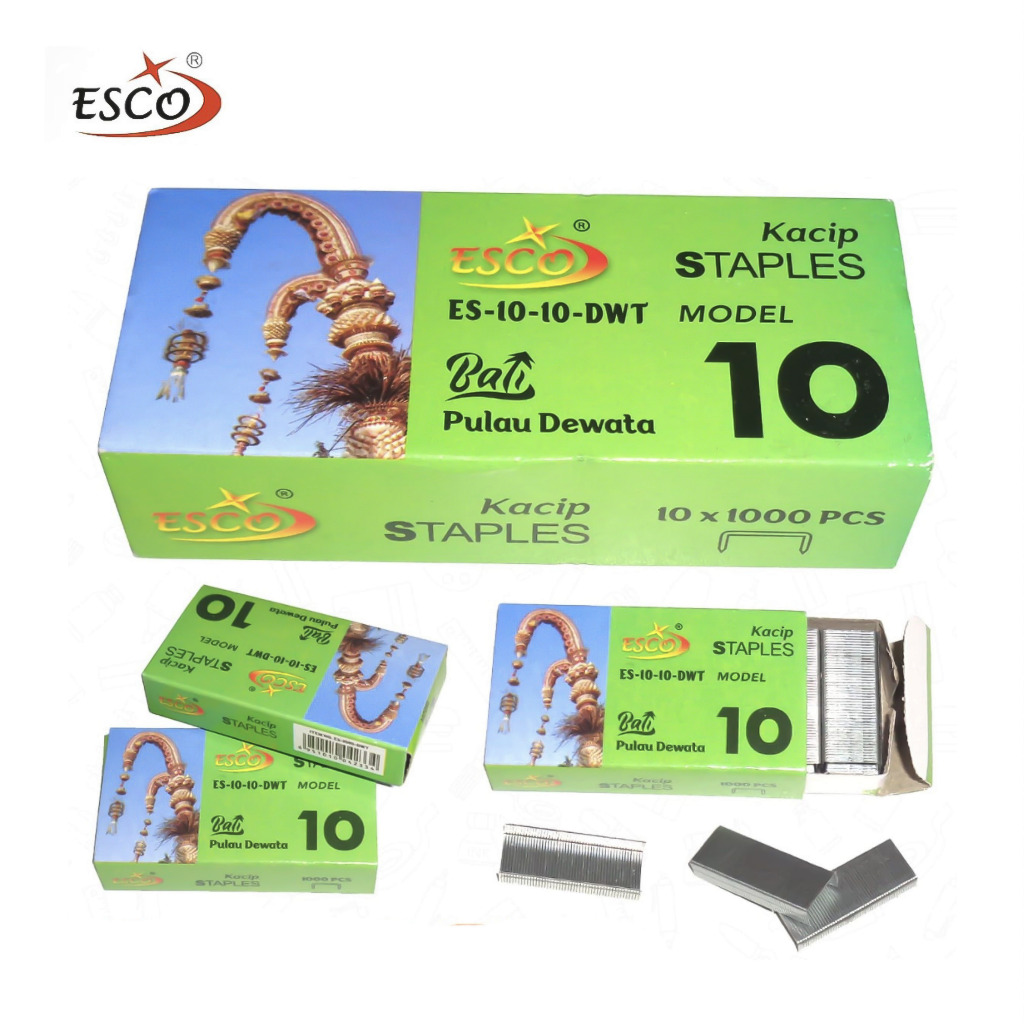 

[1 Kotak / 10 Bxs Kecil] Isi Staples ESCO ES-10-10 No.10-M