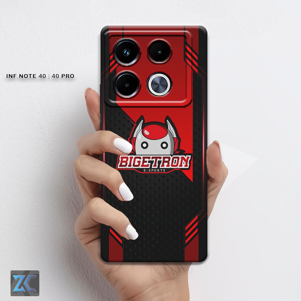 (TB44) Softcase INFINIX NOTE 40 | 40 PRO | Kesing Hp INFINIX | Case anti slip | Motif Bigetron | Kes