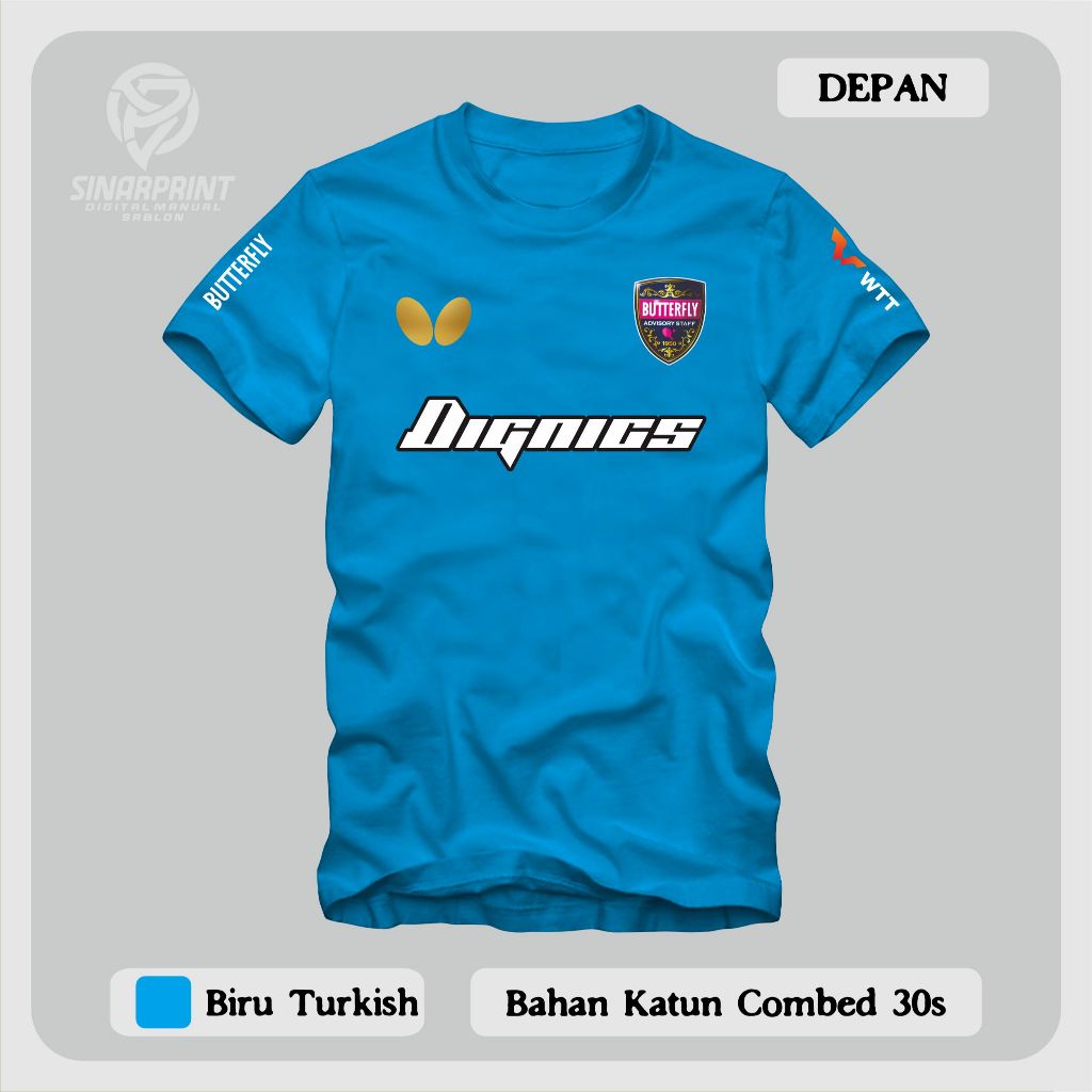 Kaos Tenis Meja Lokal Dignic BaTerply Pingpong