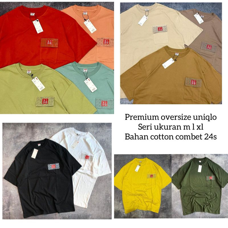 Kaos Oversize Polos Uniqlo
