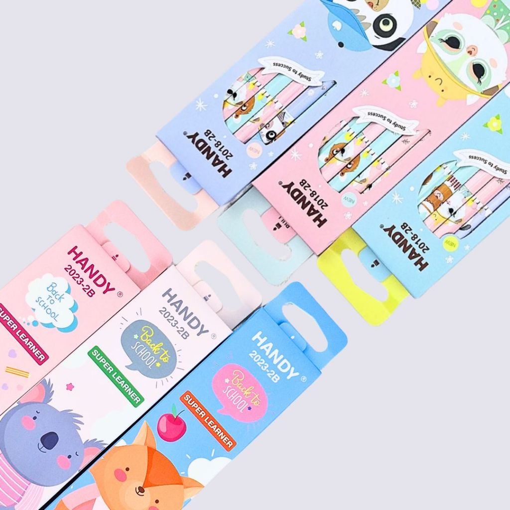 

HANDY PENSIL 2B NEW DESIGN COLORFULL MOTIF
