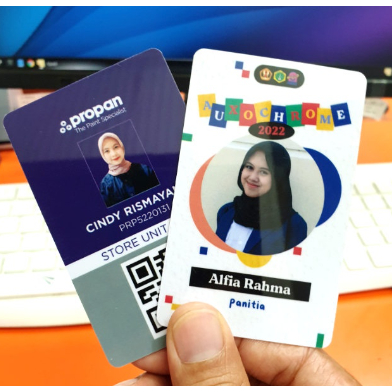 

Cetak Id card Laminasi DOFF Bahan Pvc, PERSS OVEN kartu member MINIMAL CTK 10pcs