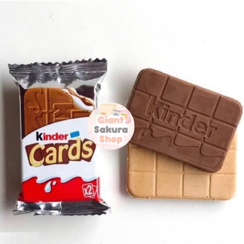 Ferrero Kinder Cards Satuan / coklat / cemilan impor