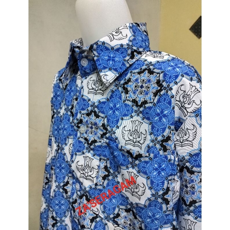 BATIK SMP/BATIK SERAGAM SEKOLAH SMP/BATIK SMP NEGERI/BATIK SMP NASIONAL/BATIK SMP MOTIF PUSPA GANGGA