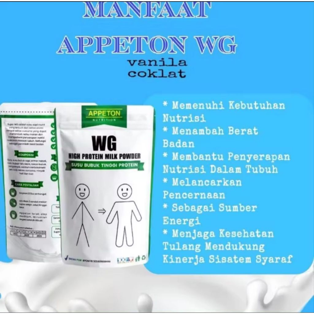 

READY APPETON WG Susu Penambah Berat Badan HALAL BPOM
