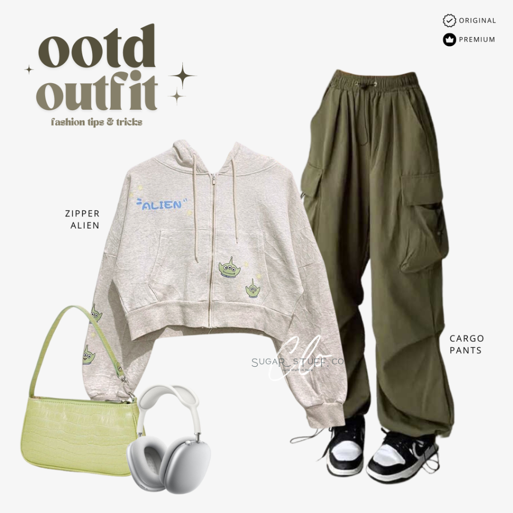 TR40 - Oneset Korean Look Remaja Anak Perempuan Outfit Kerja Nongkrong One Set Setelan Wanita OOTD K