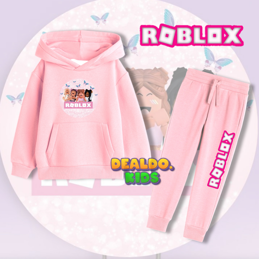 Stelan Hoodie Jogger anak ROBLOK Girls / stelan Hoodie jogger anak