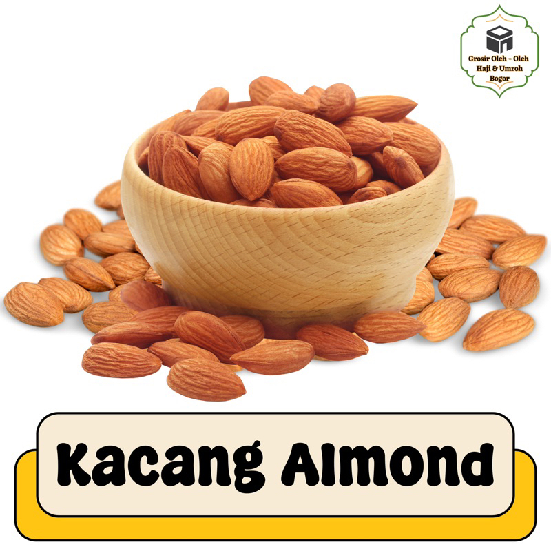 

ASLI ORIGINAL KACANG ALMOND KUPAS ROASTED PANGGANG MATANG KEMASAN 1KG I OLEH OLEH HAJI DAN UMRAH HALAL IZIN BPOM