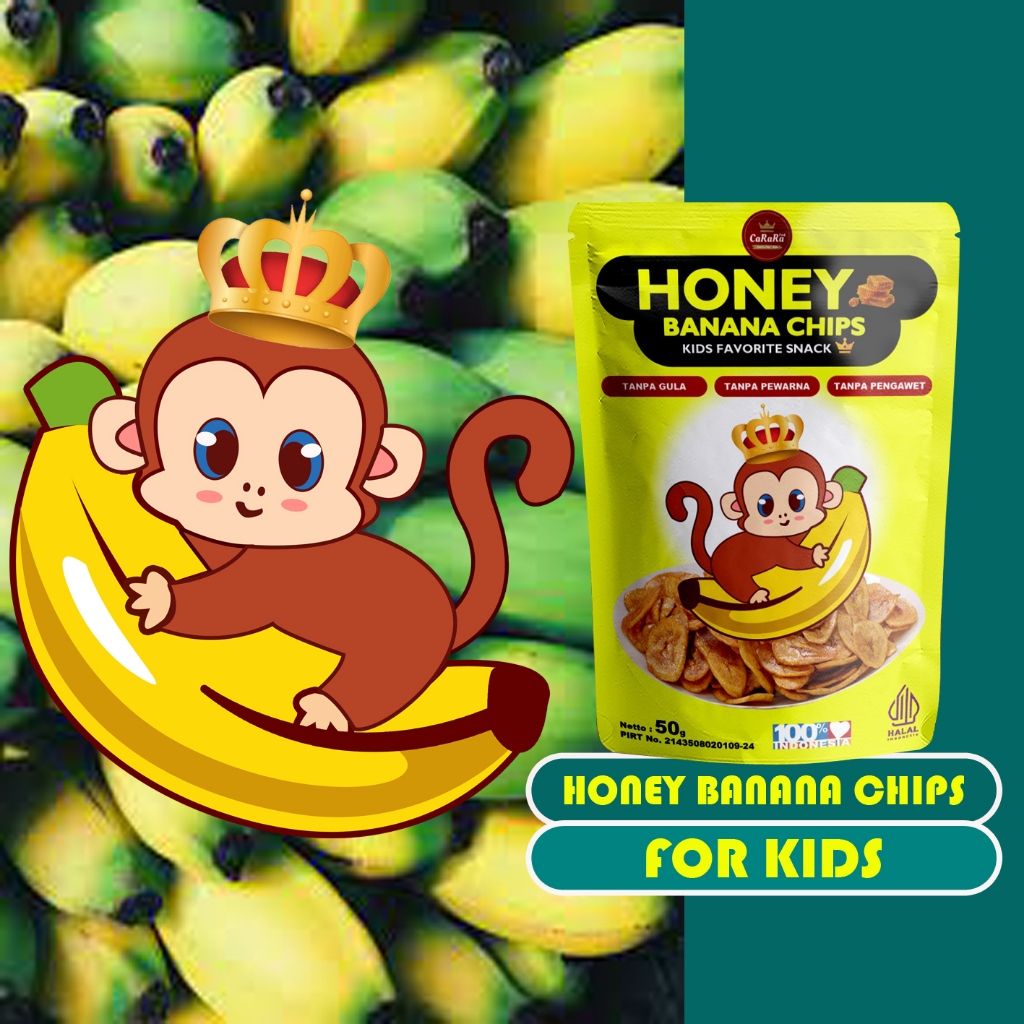 

Honey Banana Chips Carara | Keripik Pisang | Banana Chips | Camilan Sehat! 50Gr