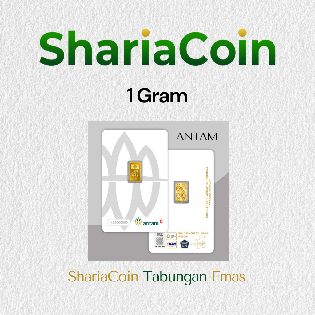Emas ANTAM Logam Mulia Certicard  1 gram Original Asli