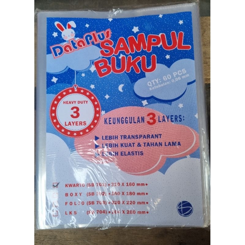 

(REPACK) Sampul Buku Plastik Tebal Pendek & Panjang isi 20