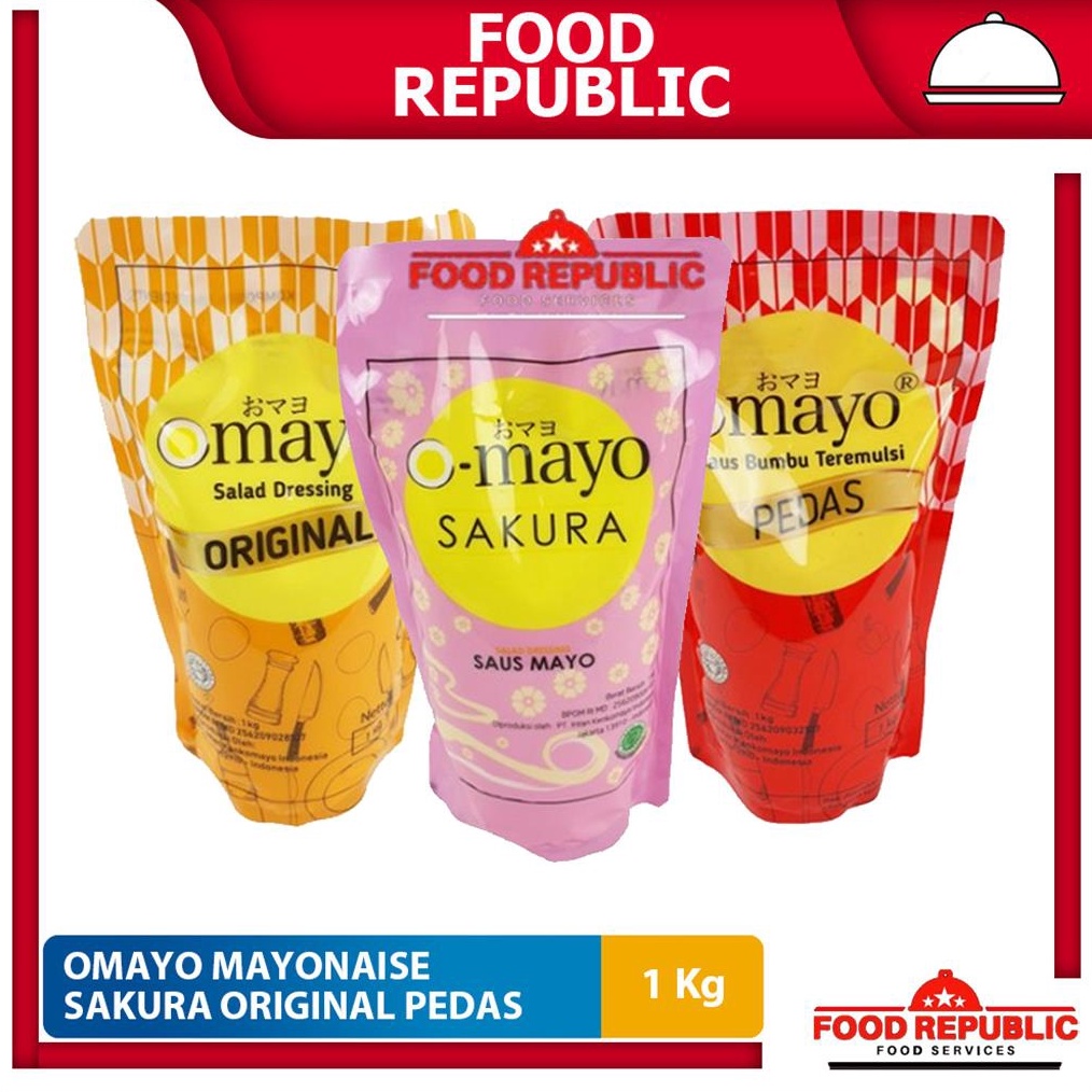 

Terlaris OMAYO MAYONAISE 1 KG ORIGINAL PEDAS SAKURA MAYONNAISE HALAL JEPANG