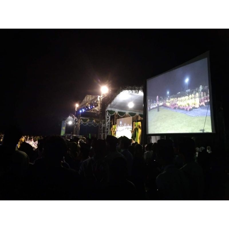 screen proyektor/layar proyektor 2x3 tembak dari depan atau dari belakang