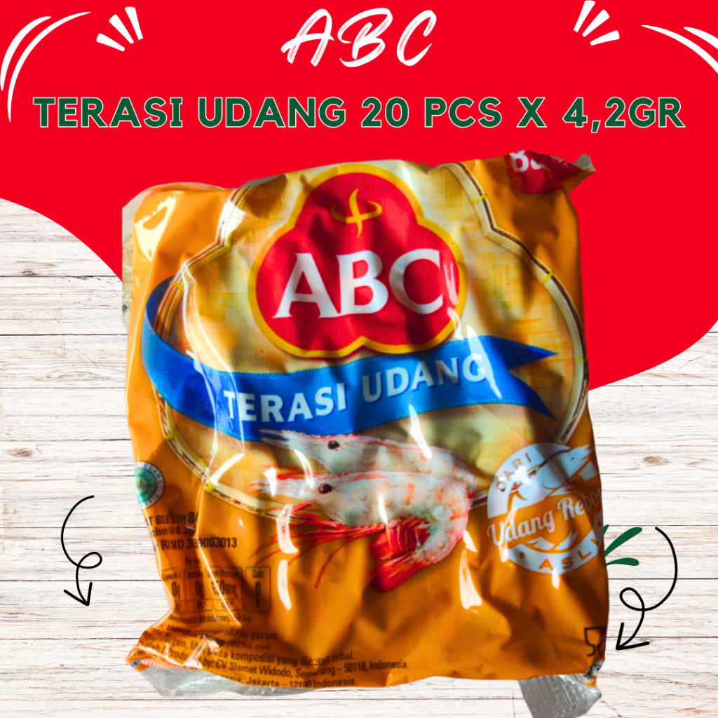 

ABC Terasi Udang 20 x 4,2g Bumbu Terasi Mudah Murah Hemat Lezat