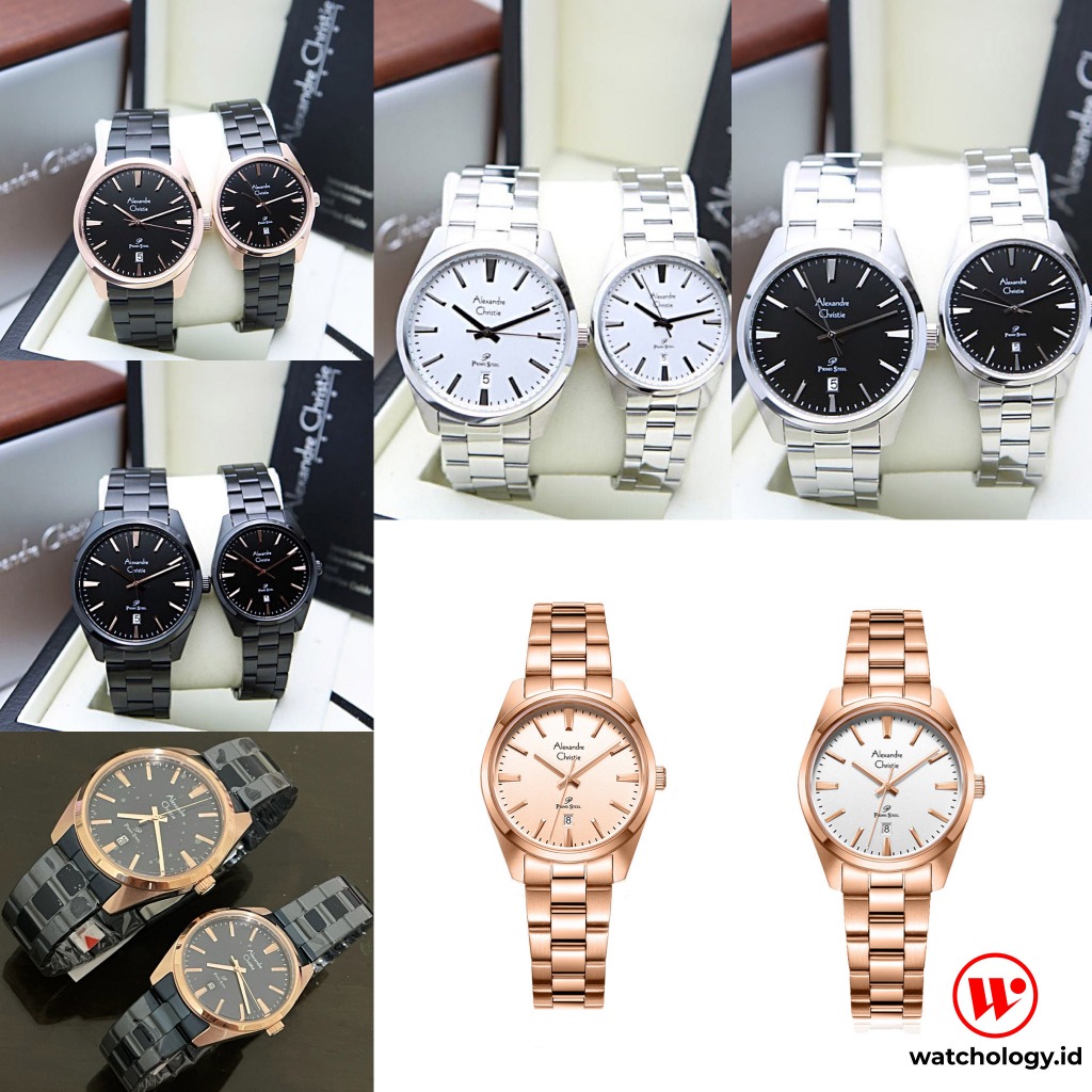 ALEXANDRE CHRISTIE COUPLE AC 1035 JAM TANGAN COUPLE ALEXANDRE CHRISTIE ORIGINAL