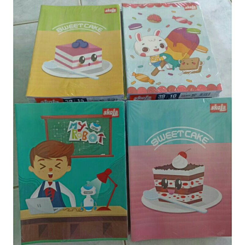 

( 1 Pak ) Buku Tulis Skola BY SIDU Isi 38 lembar ( 10 buku )