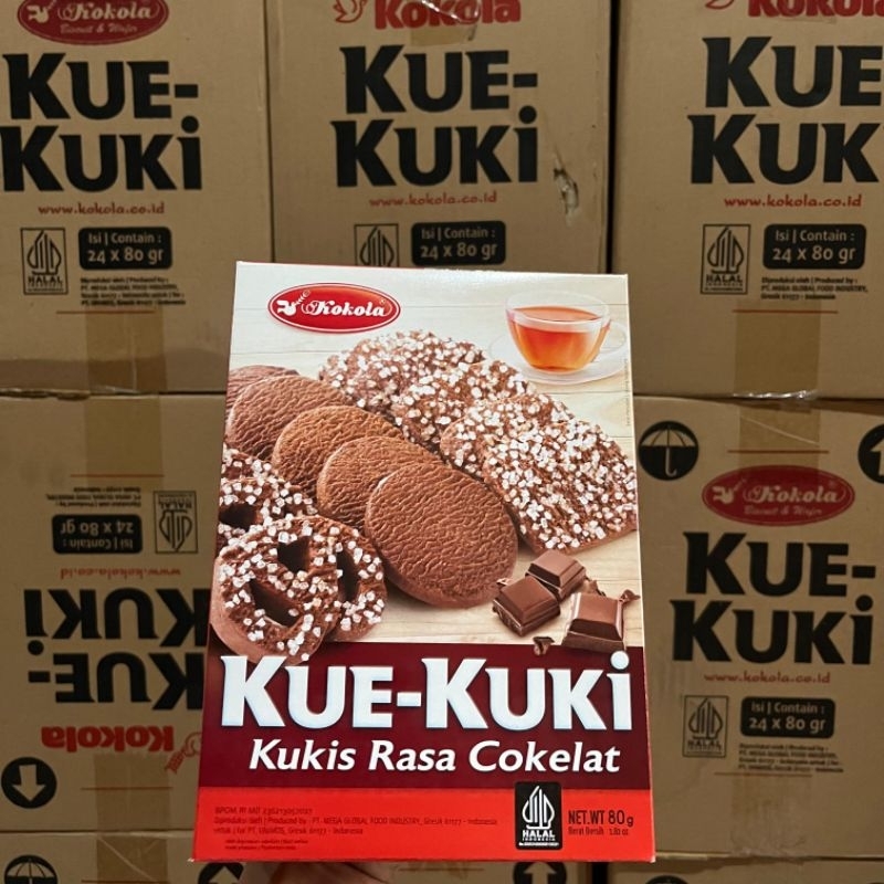 

Kue kuki kokola 80 gram 1 dus isi 24 pcs