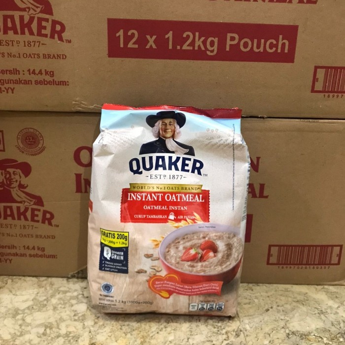 

QUAKER INSTANT OATMEAL 1,2KG | SEREAL OAT CEPAT SAJI