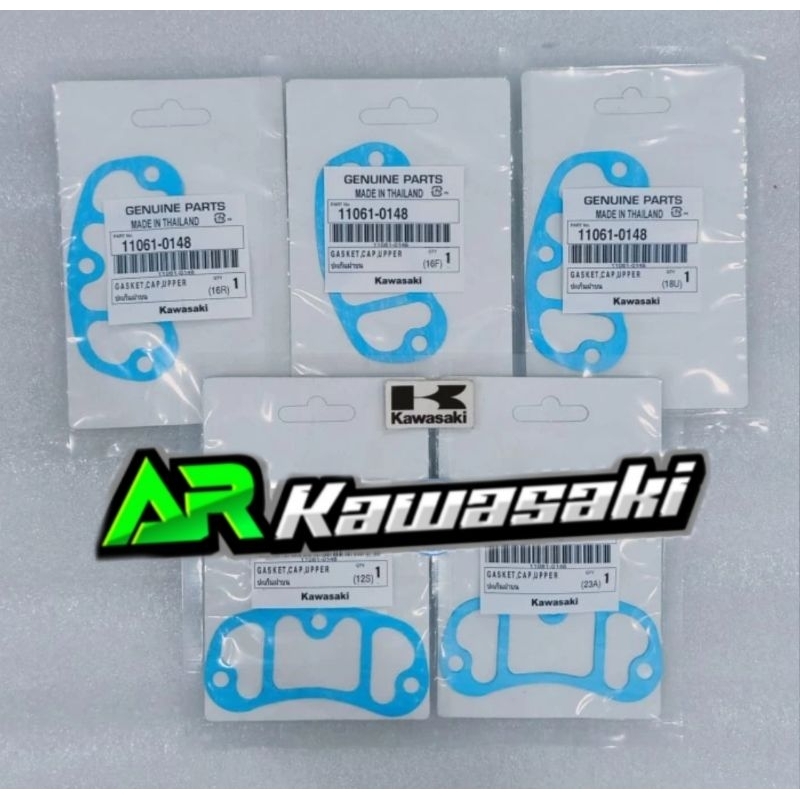GASKET PAKING PERPACK RESONATOR KIS ATAS BLOK NINJA 150 R RR ORIGINAL