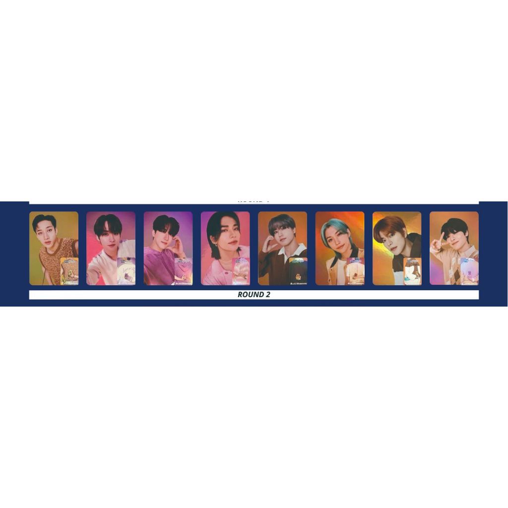 [READY STOCK] Photocard Official Stray Kids X Ultra Milk R2 Ronde 2 Take All OT8 BANGCHAN LEEKNOW HA
