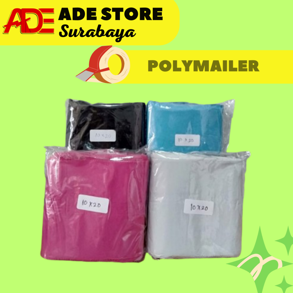 

Plastik Packing Olshop/Polymailer Warna Ukuran 10x20cm
