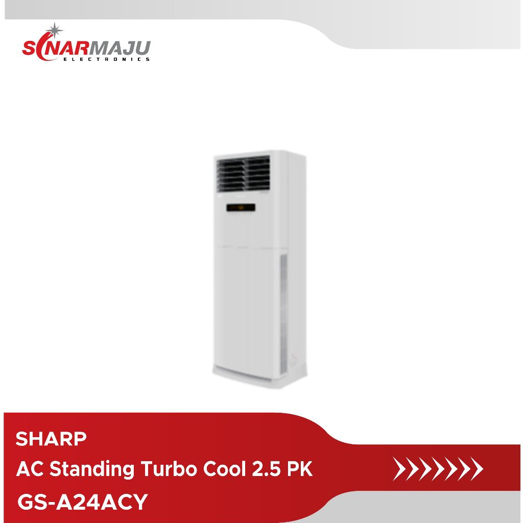 AC FLOOR STANDING 2.5 PK SHARP TURBO COOL SERIES GS-A24ACY (UNIT ONLY)