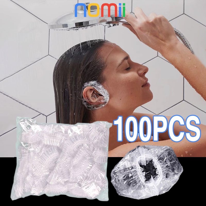 100PCS Ear Muff Penutup Telinga Pelindung Telinga Mandi Transparan