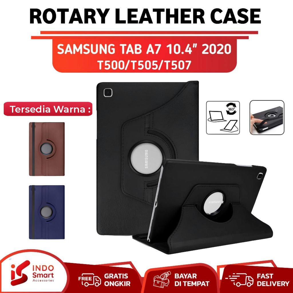 Case Samsung Tab A7 / Samsung Tab A7 / 10.4 inch 2020 T500 T505 Casing Tablet Flip Cover Rotary