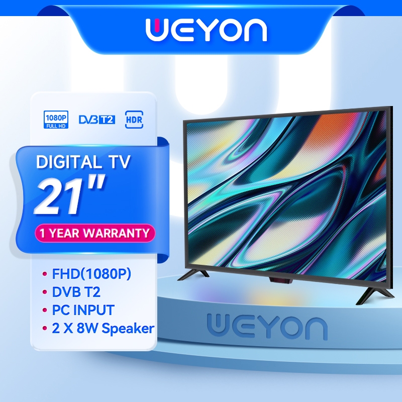 (Clearance Sale)Weyon TV Digital 21 inch 22 inch FHD Televisi TV LED Digital