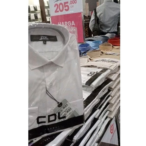 KEMEJA SLIMFIT  PRIA TANGAN PANJANG PUTIH CDL By Cardinal