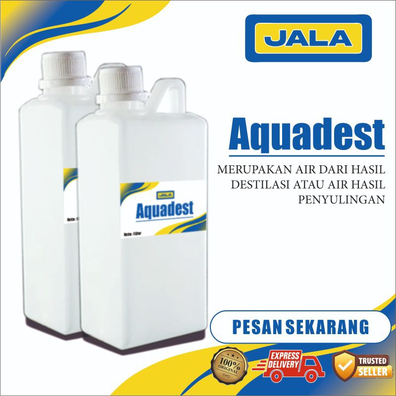 Aquadest - Aquades - Air Suling - Air Murni - Aquades - 1 Liter
