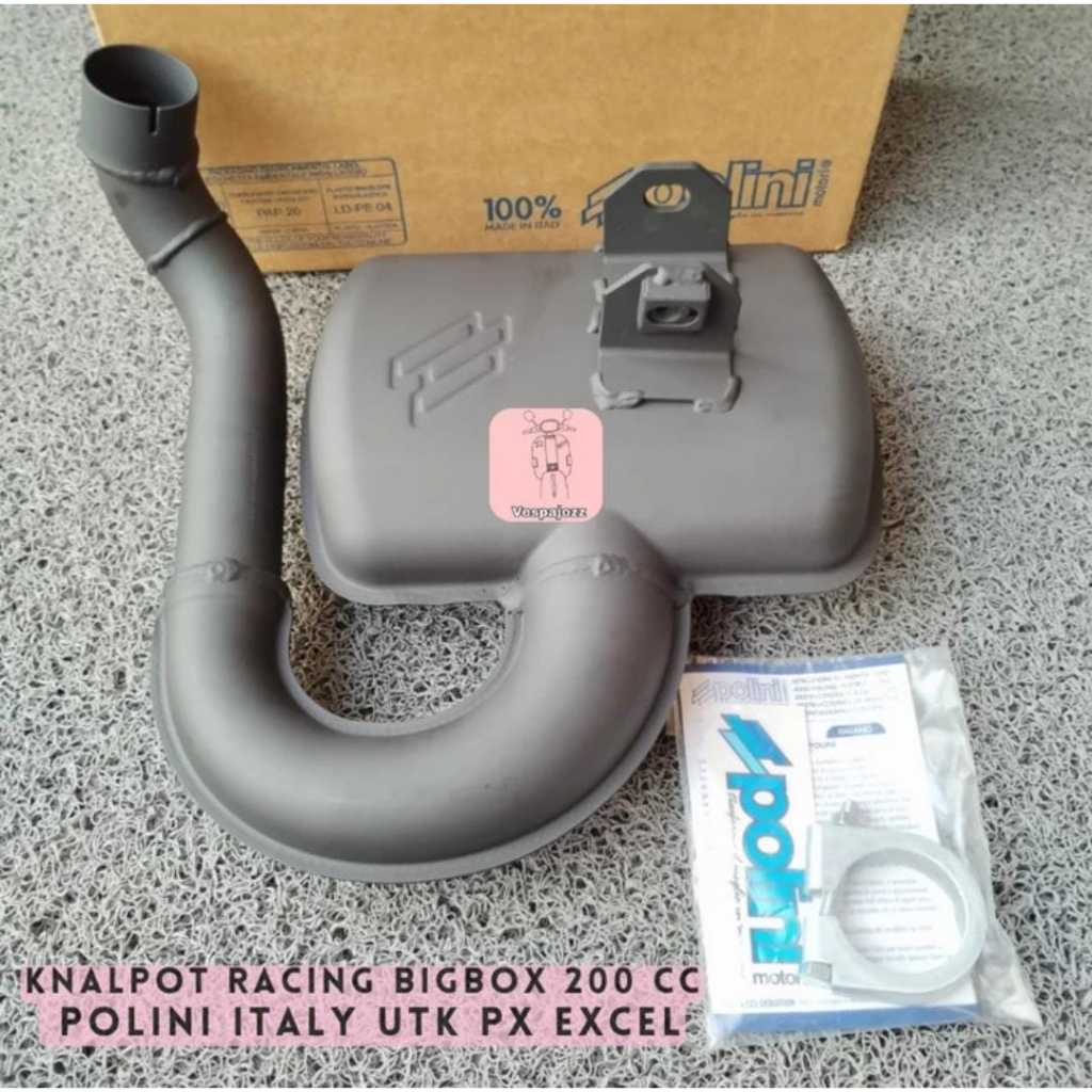 Knalpot Racing Bigbox 200 cc Polini Italy Utk Vespa PX Excel