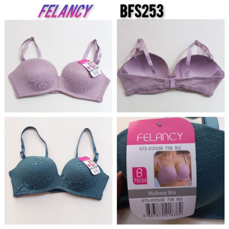 BFS253 Bra Felancy half cup Tanpa kawat 34B 38B