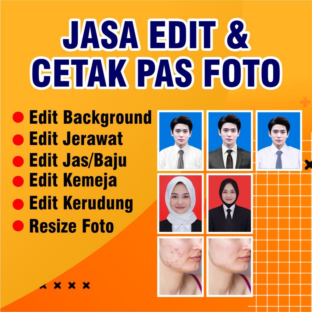 Edit Pas Foto & Cetak Pas Foto / Edit Foto Lamaran Kerja