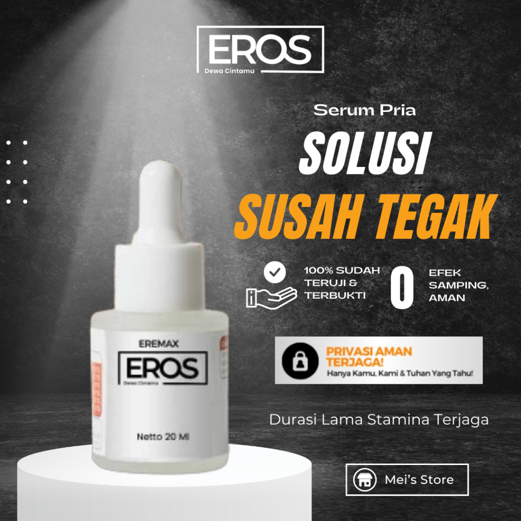 ORIGINAL SERUM PRIA EROS DEWA CINTA Obat Kuat Eross Kuwat Tahan Lama Sex Oles Original 100% Pembesar