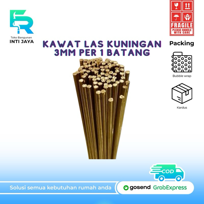 Kawat Las Kuningan 3mm PER BATANG