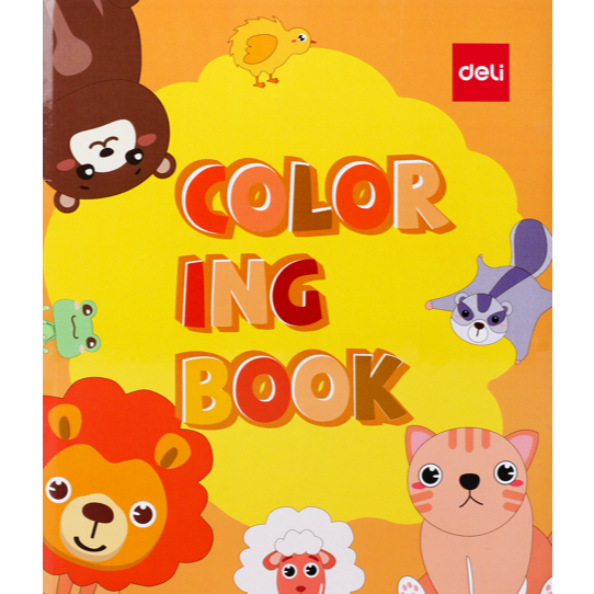 

Deli Children Coloring Book / Buku Mewarnai Anak 12 Lembar Kertas 120G Berbagai Tema EN043