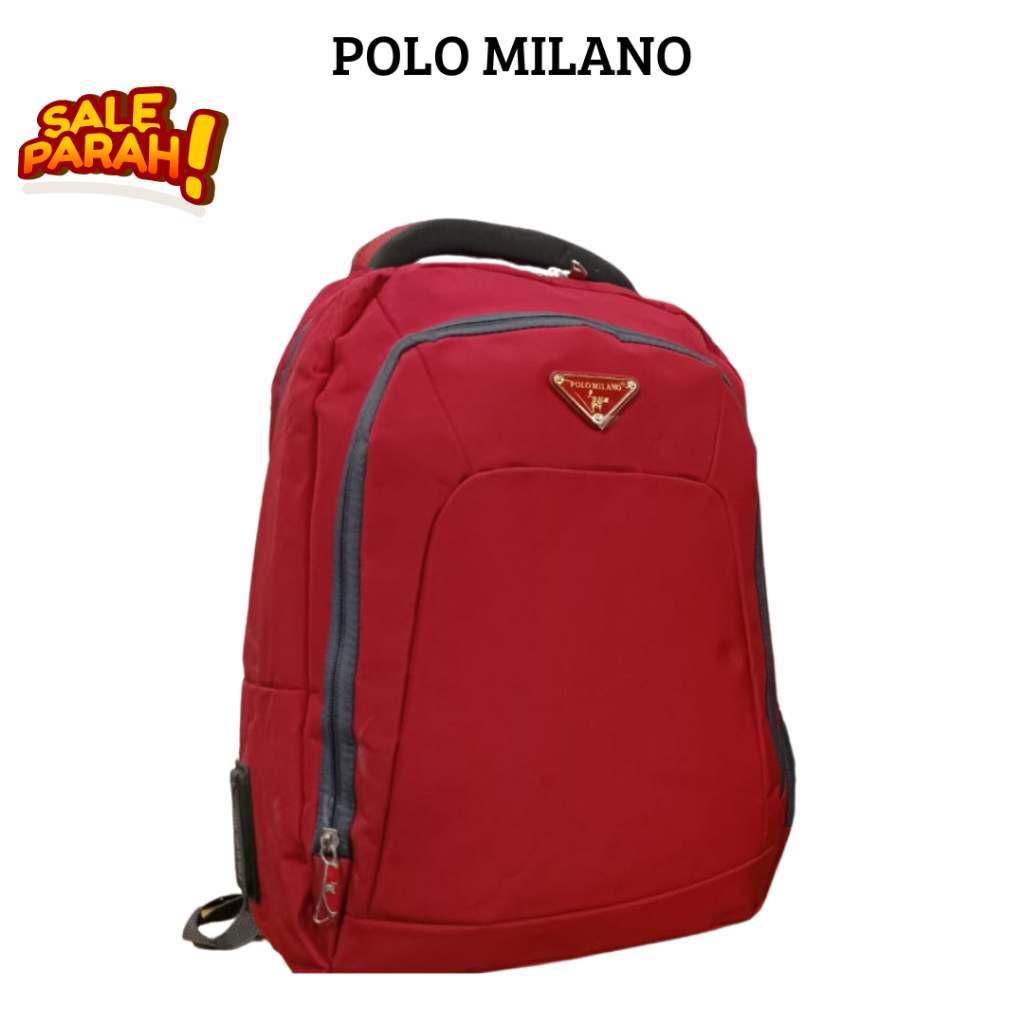 Obral Ransel Polo Milano & Polo Cavallo Random Ransel Pria Wanita Import