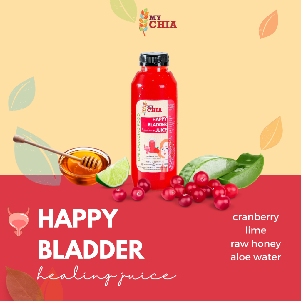 

Happy Bladder Healing Juice 250ml Jus Anti Infeksi Saluran Pipis Cold Pressed My Chia