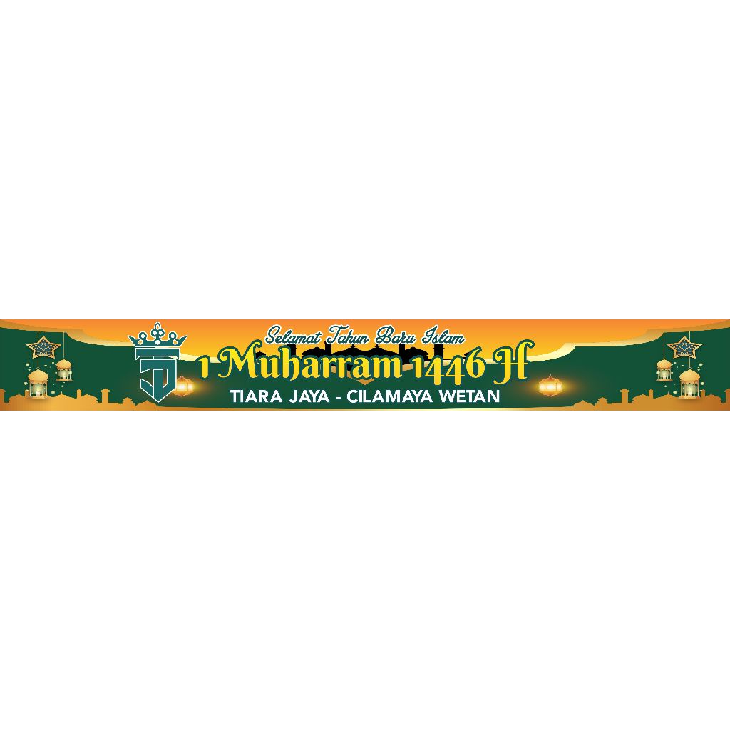 Spanduk Banner 1 Muharram Tahun Baru Islam FREE Custom BESAR