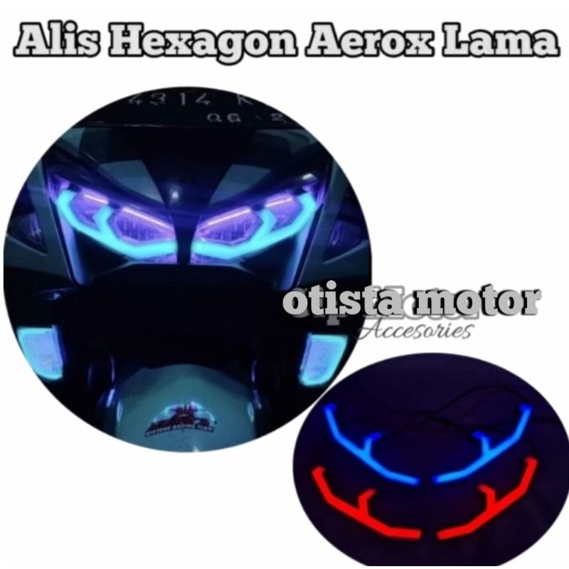 LAMPU ALIS LAZY  HEXAGON AEROX LAMA LAZY HEXA AEROX OLD
