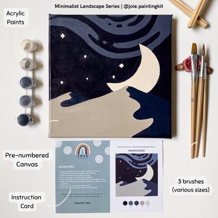 

KODE P56Y PAINT BY NUMBER Joie Moonlight