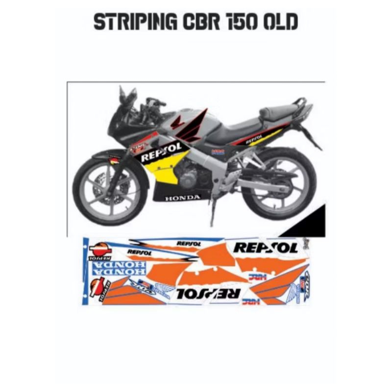 striping cbr 150 old/sticker cbr 150 old/