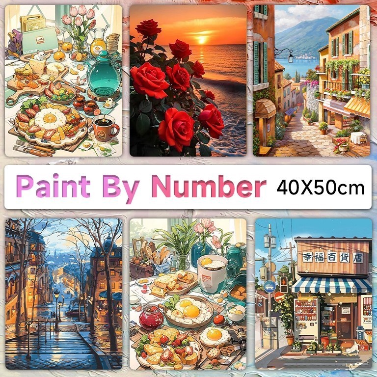 

KODE R23D Ready45 CM Paint by Number Painting kit Paint by NumbersDiy oil painting by numberPaint by Numbers 5x4cm