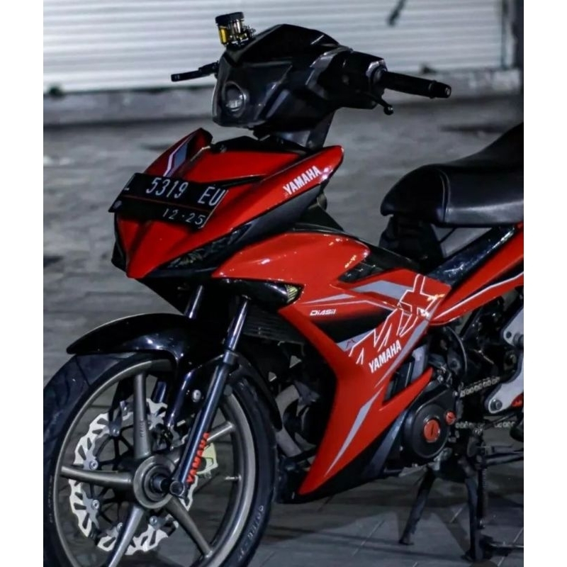 (BISA COD) Striping MX King Model 2019 Merah Sticker Lis Body Variasi Yamaha Jupiter Mx King Model 2