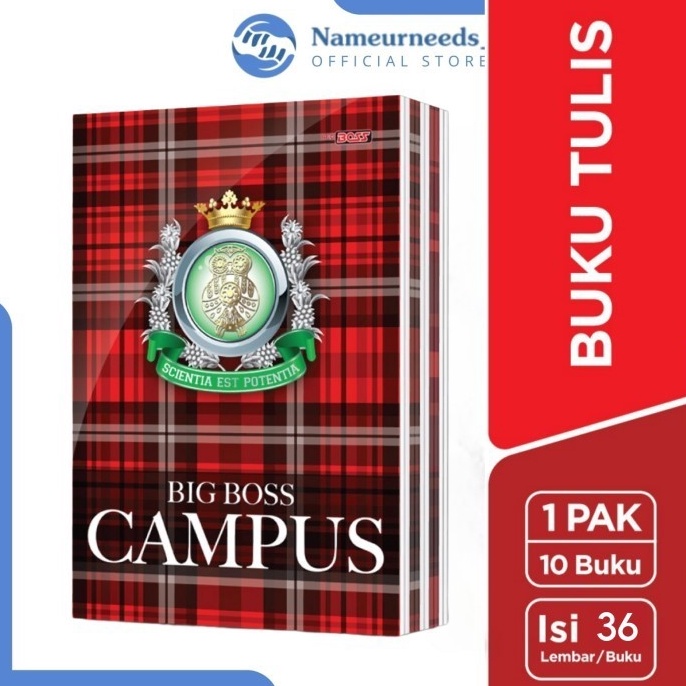 

KODE R19U Buku Tulis BigBoss Campus 36 Lembar 1Pcs