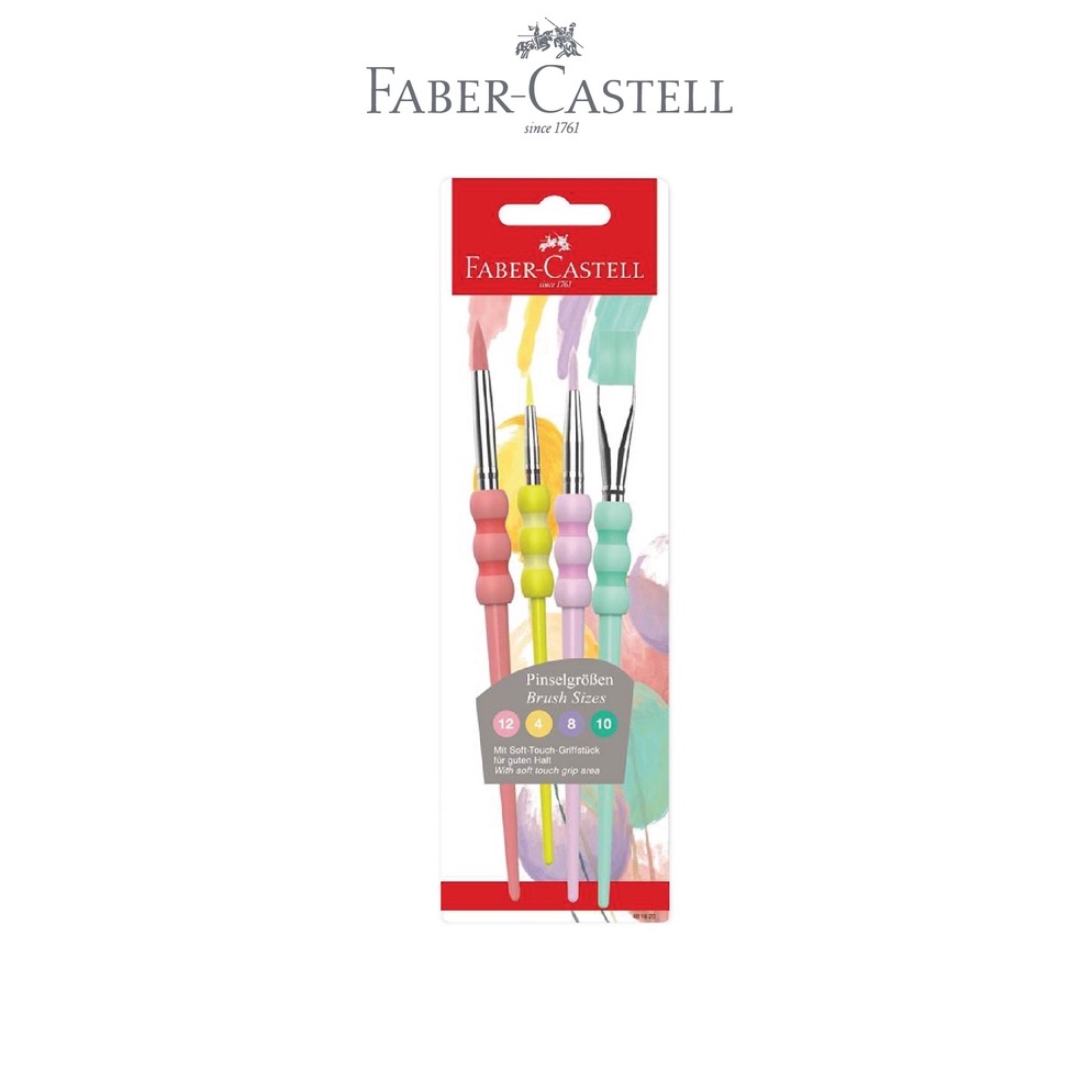 

KODE Y87A FaberCastell Grip Brush Kuas Set 4 Colours