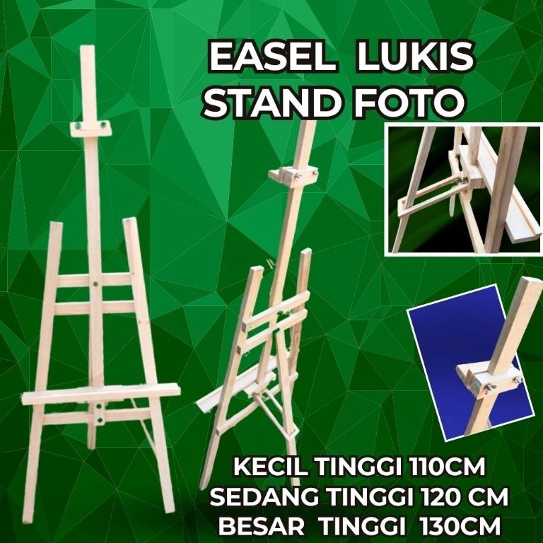 

KODE W78Y easel lukis stand foto murah kecil tinggi 11cm sedang tinggi 12cm besar tinggi 13cm