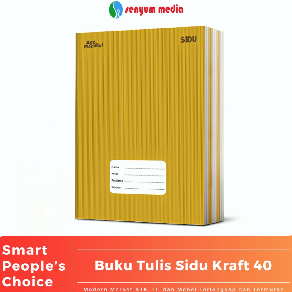 

KODE X15A Buku Tulis Sinar Dunia SIDU Kraft 4 Lembar 1 Pack Isi 1 Buku SPACK
